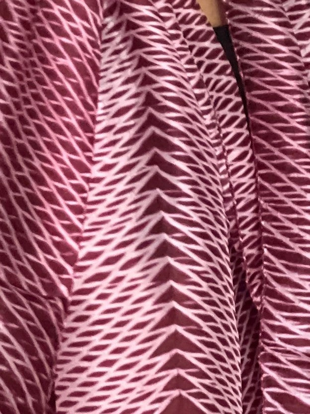The Charlotte - Arashi Shibori Silk Scarf in Black Noir