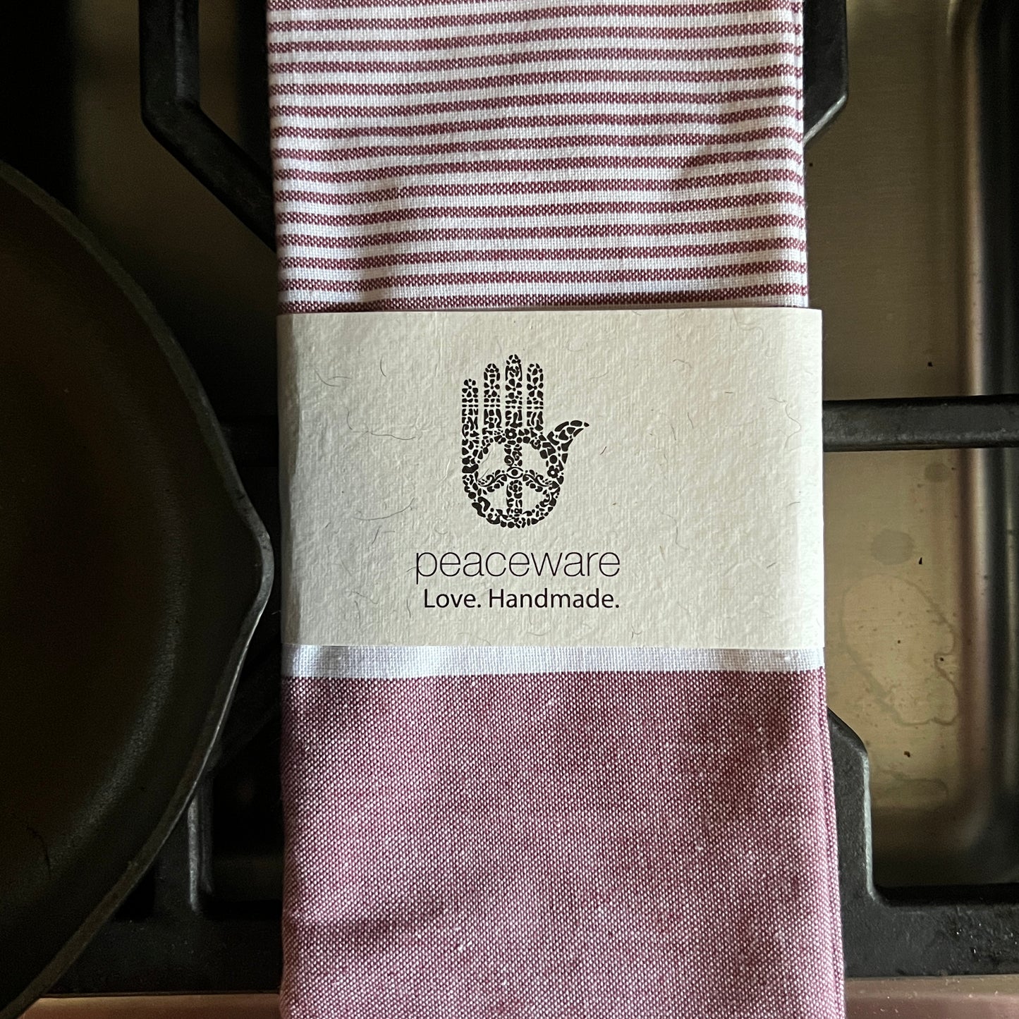 Tea Towel - Cabernet Stripe