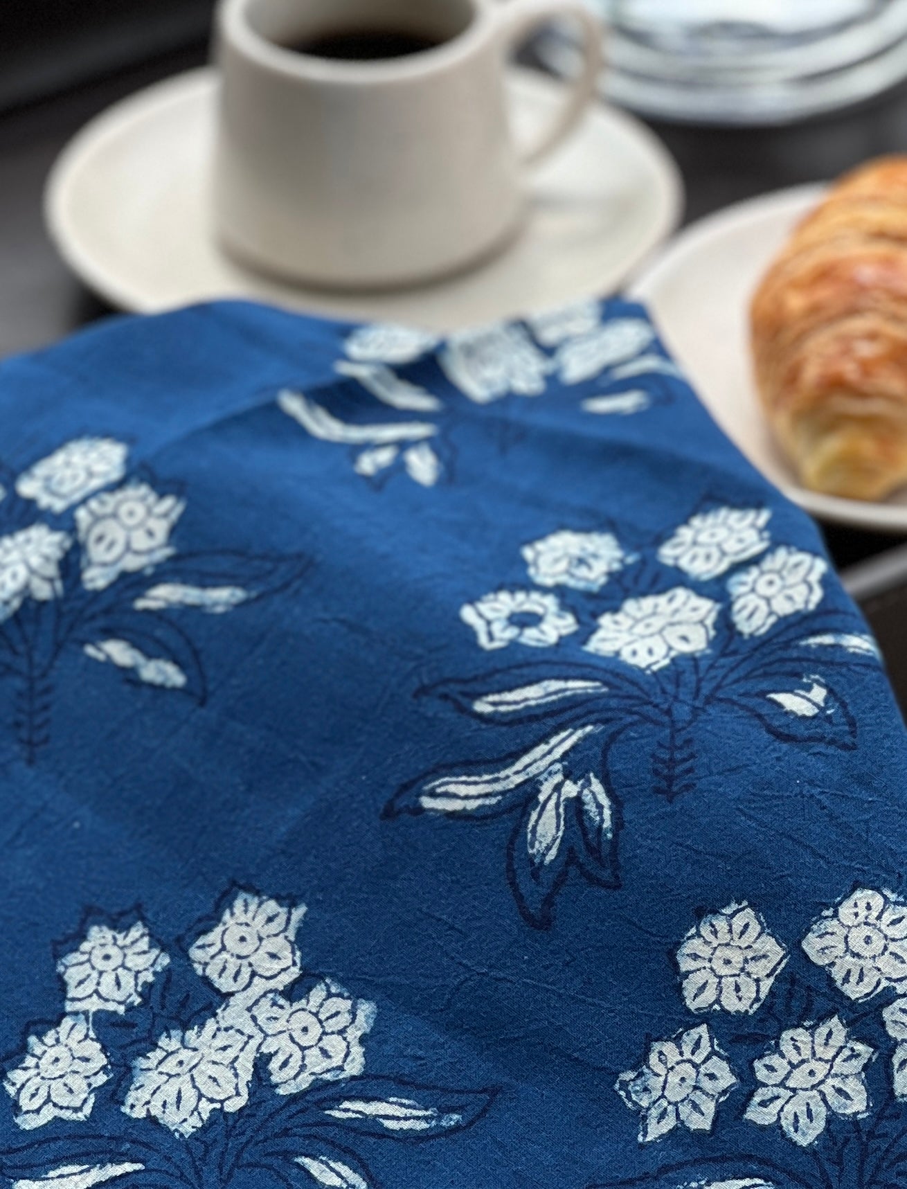 Cotton Table Napkins - Midnight Bloom (Set of 4)