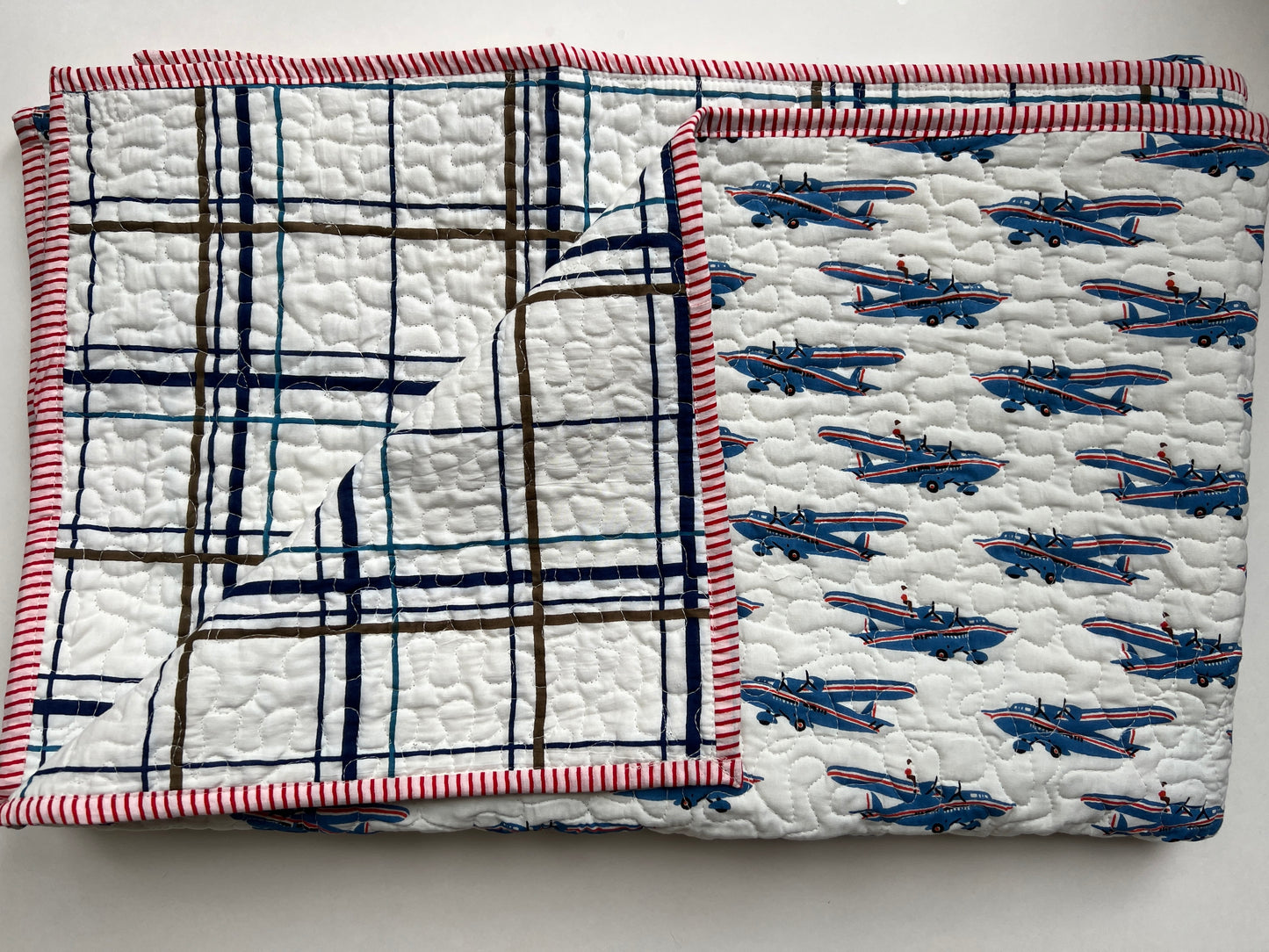 Crib Quilt - Up, Up and Away