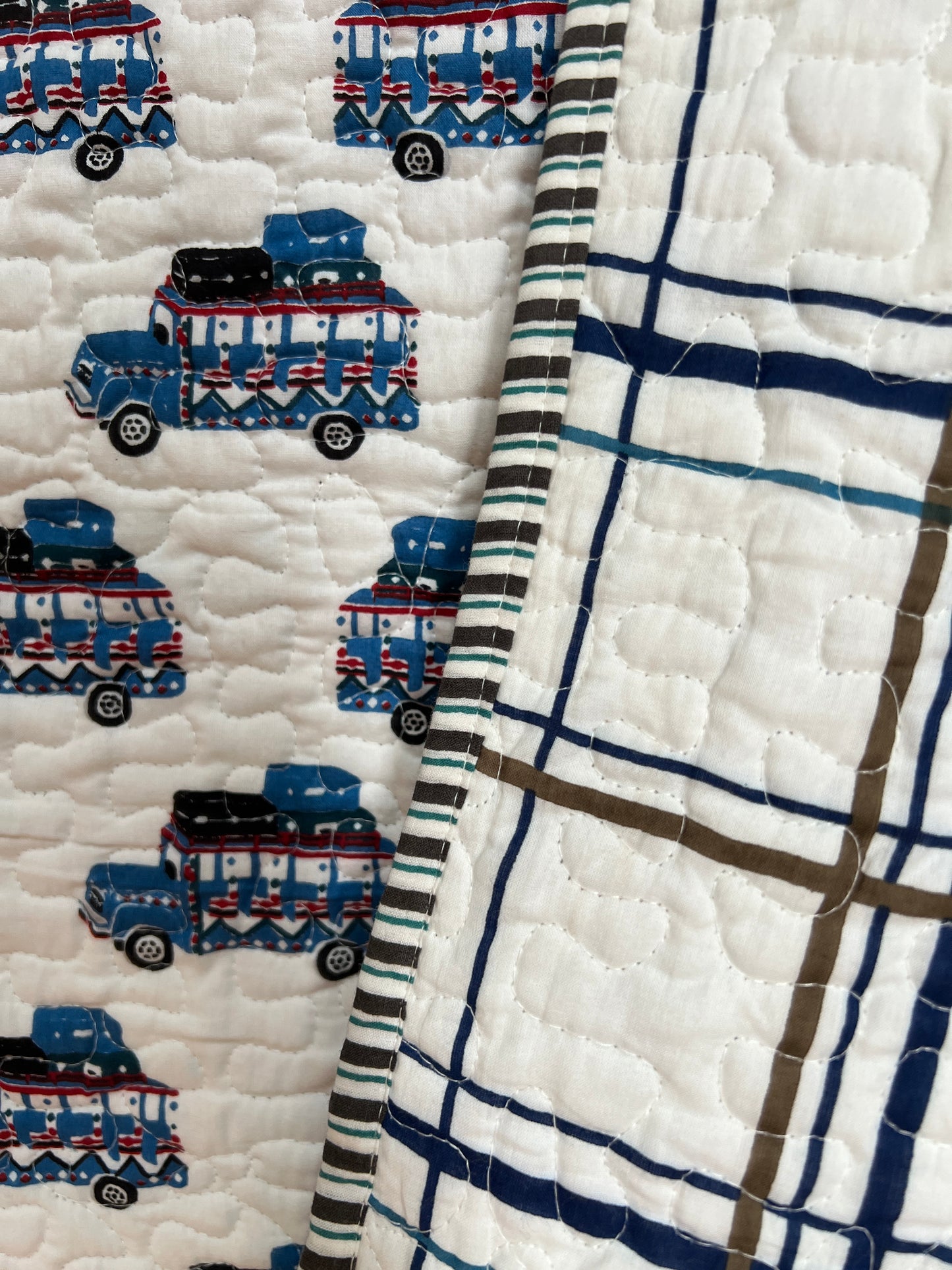 Crib Quilt - Expedition Bus