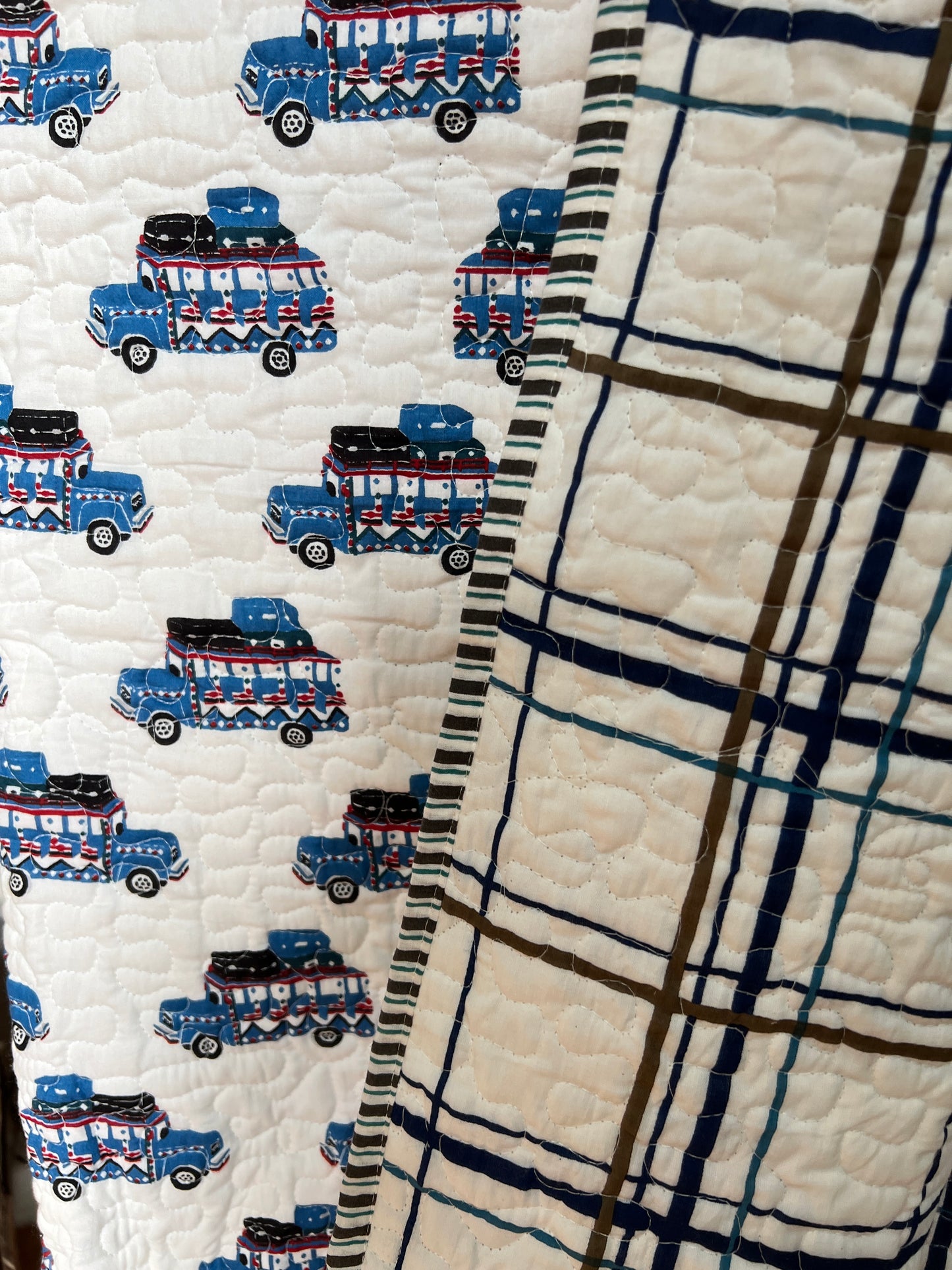 Crib Quilt - Expedition Bus