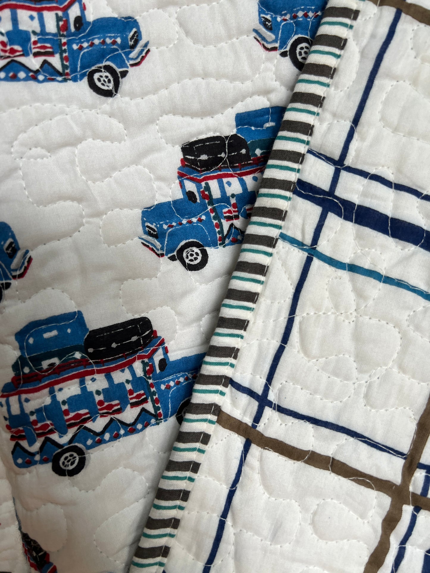Crib Quilt - Expedition Bus