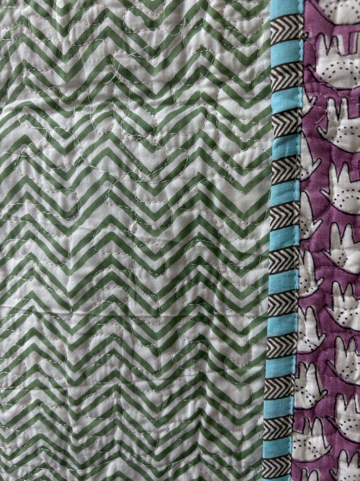 Crib Quilt - Elephant Tracks
