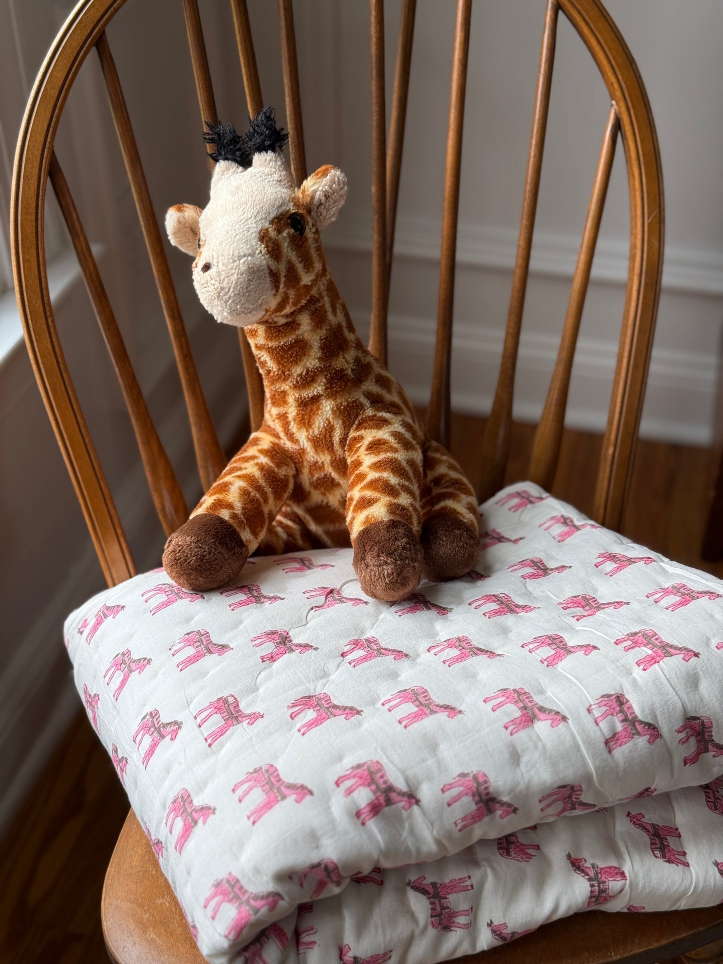 Razai Quilt - Pink Pony