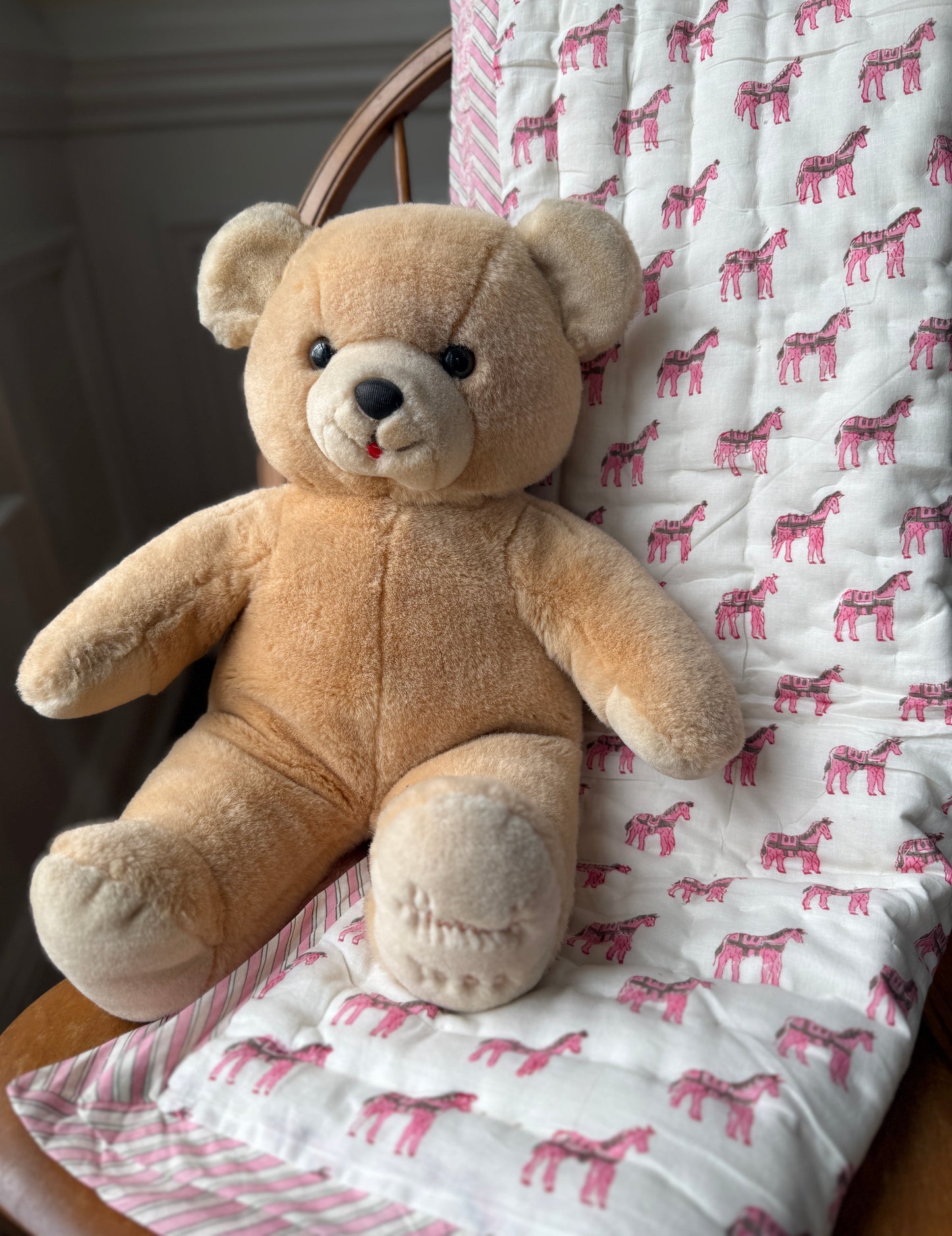 Razai Quilt - Pink Pony