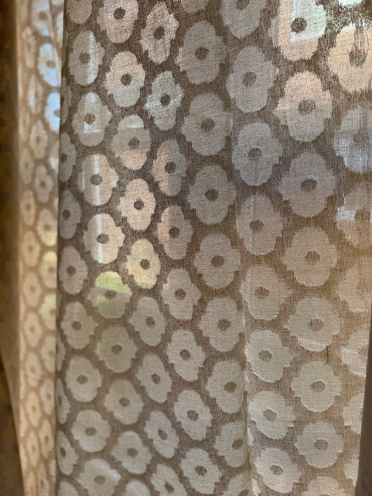 Cotton Table Cloth - Brocade Ogee