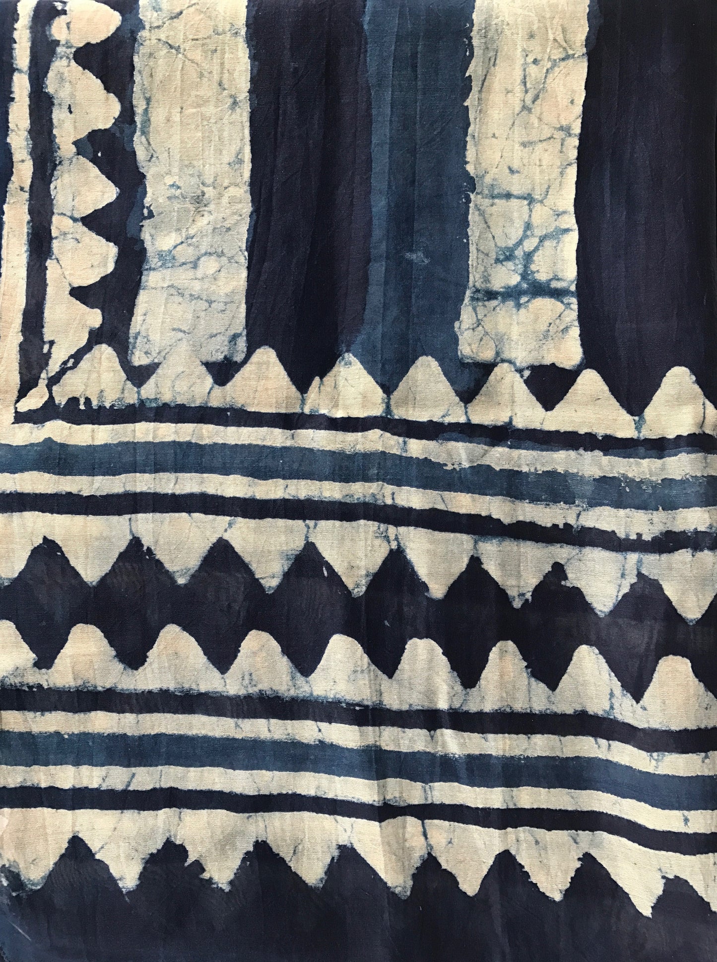 Natural Indigo Batik Stole