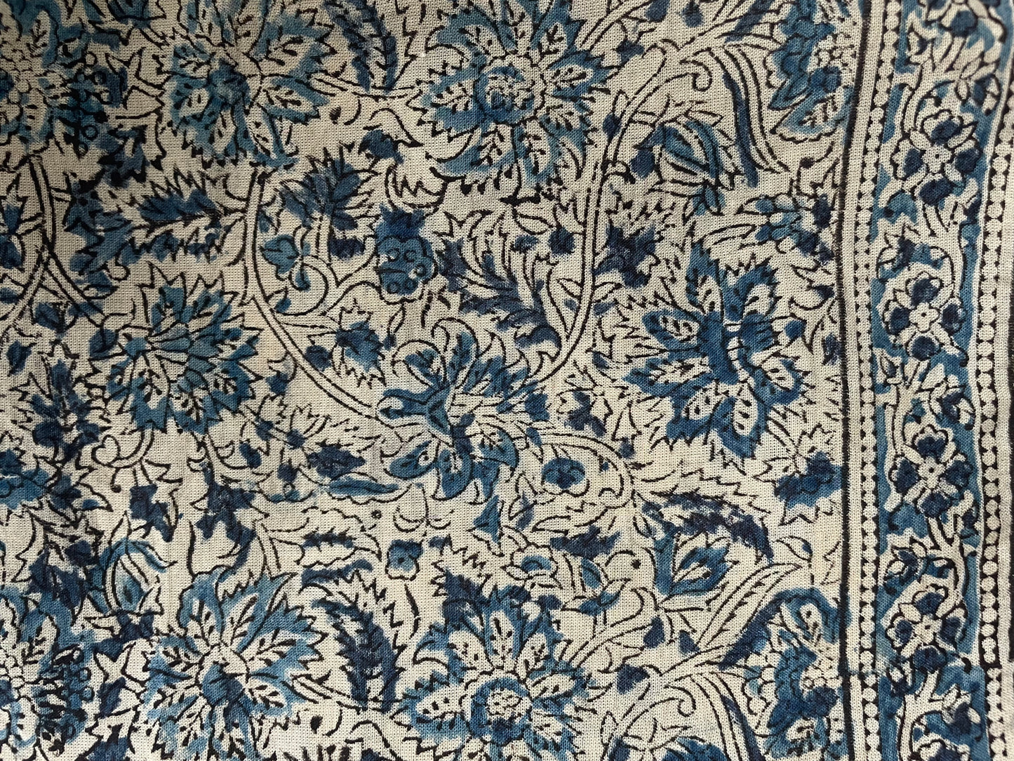 Bandana - Himalayan Poppy Kalamkari Print