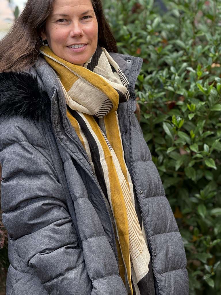 Linen Shawl - Cacio e Pepe