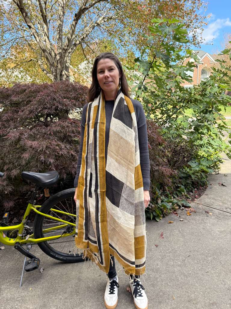 Linen Shawl - Cacio e Pepe