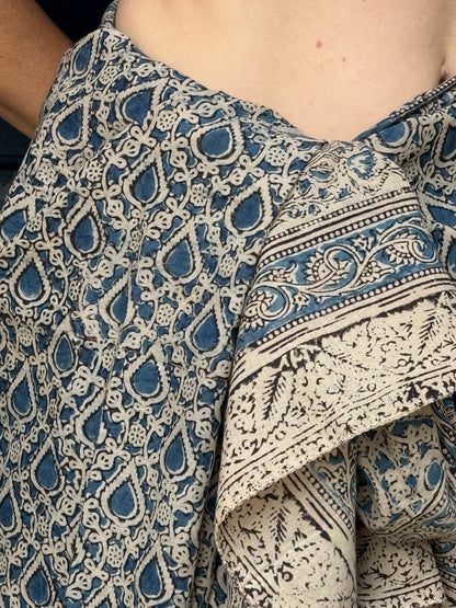 Sarong- Indigo Teardrop