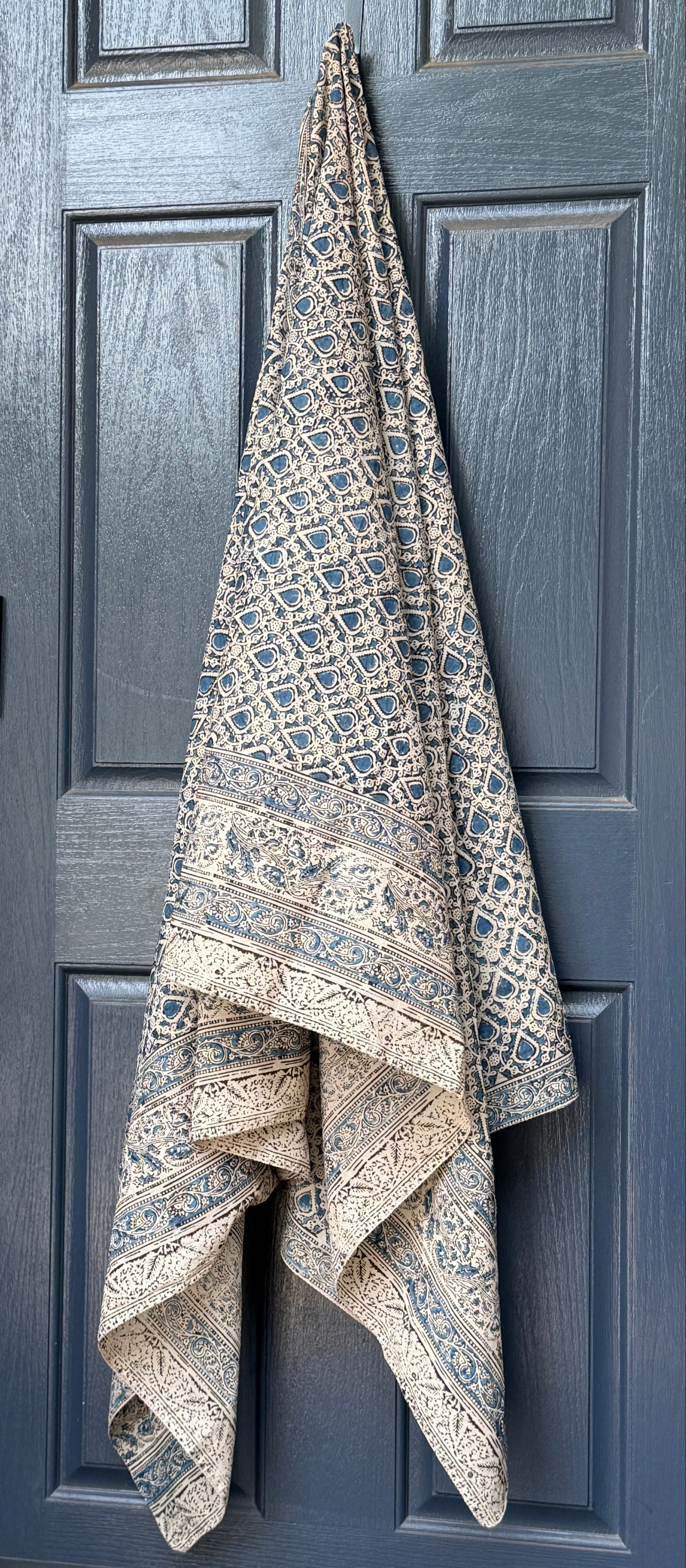 Sarong- Indigo Teardrop