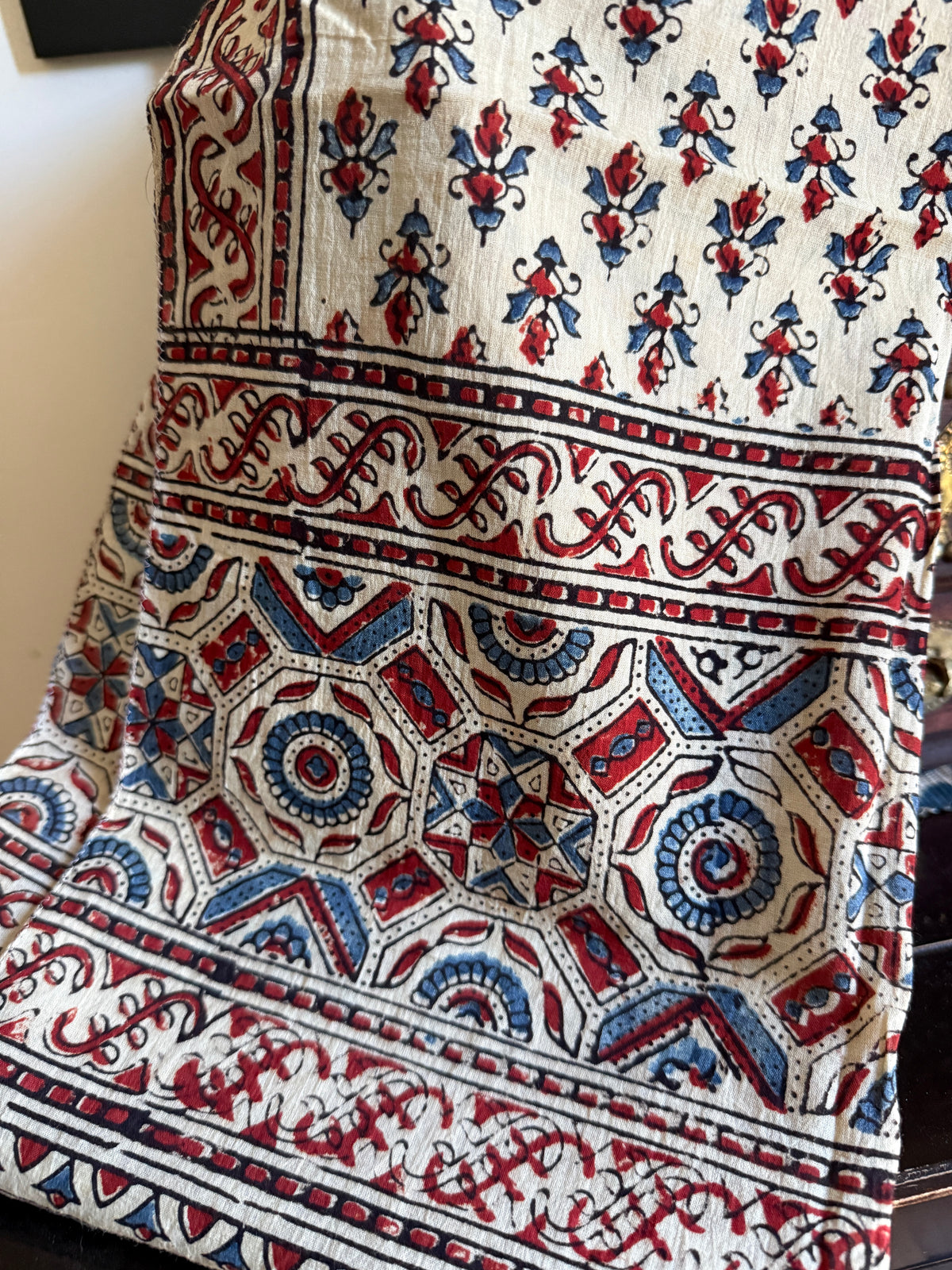 Block Print Rectangular Kutch Scarf - Taos