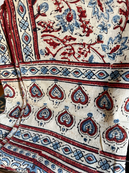 Block Print Rectangular Kutch Scarf - Frisco