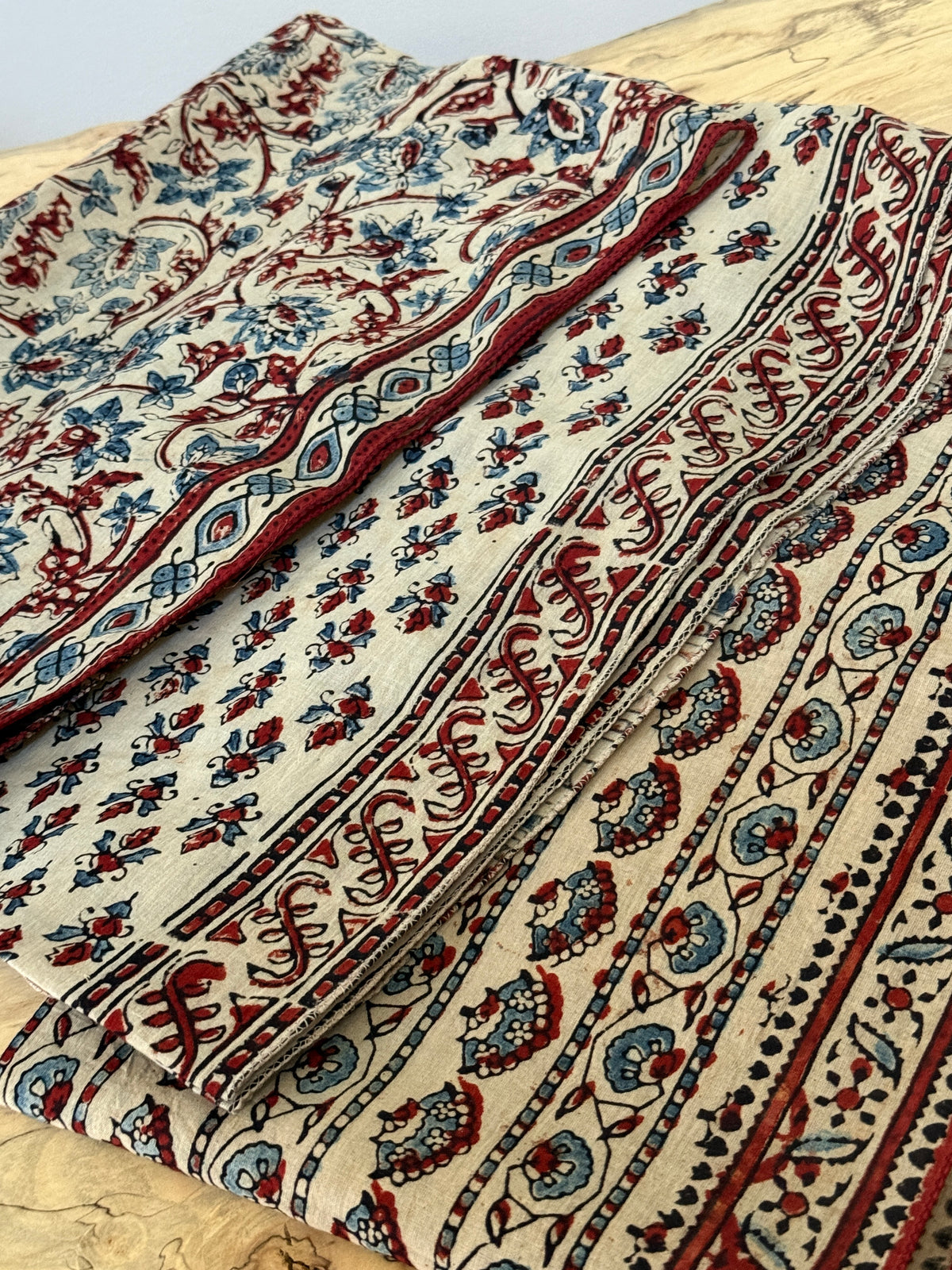 Block Print Rectangular Kutch Scarf - Taos