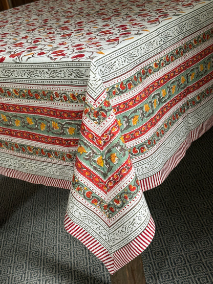 Table Cloth - Block Print - Feast
