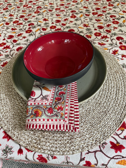 Table Cloth - Block Print - Feast
