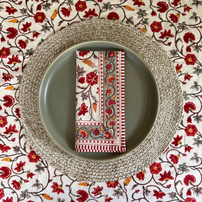 Table Cloth - Block Print - Feast