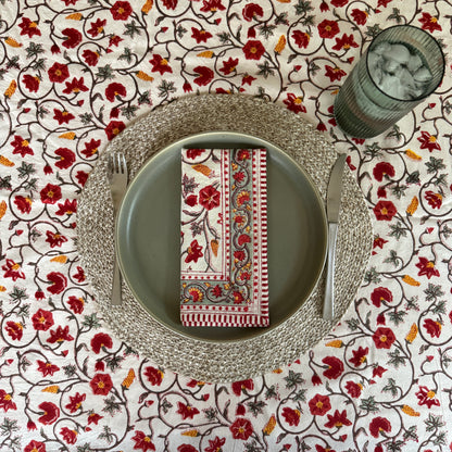 Table Cloth - Block Print - Feast