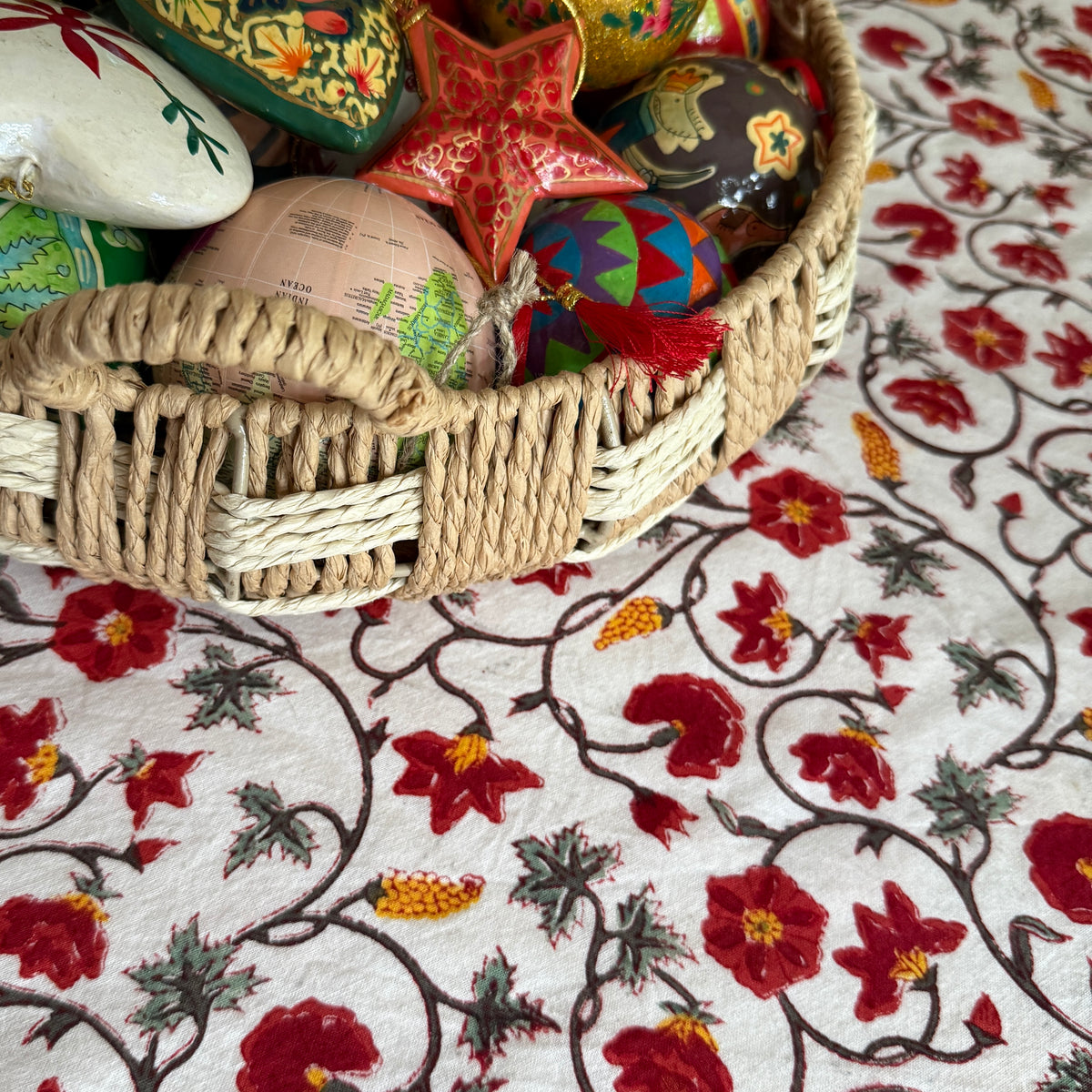 Table Cloth - Block Print - Feast