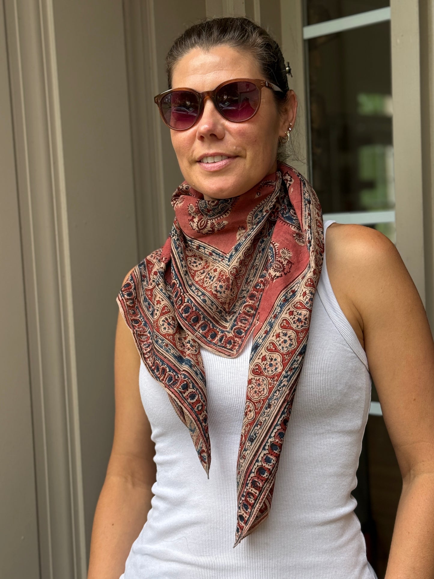 Large Square Scarf - Cha Cha Cha