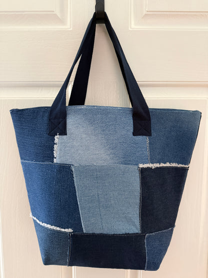 Upcycled Denim Tote Bag