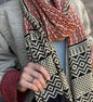Block Print Rectangular Kutch Scarf - Tahoe