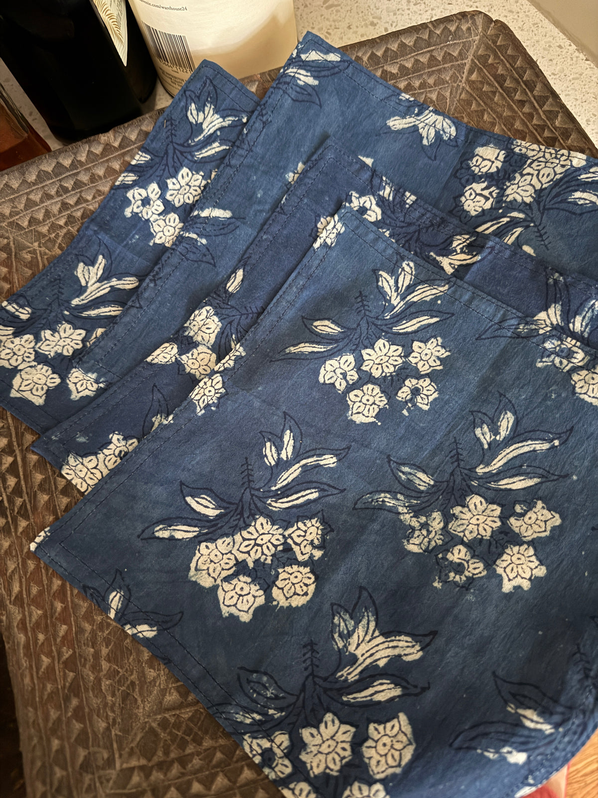 Cocktail Napkins - Midnight Bloom (Set of 4)