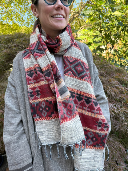 Handwoven Himalayan Wool Scarf - Shimla