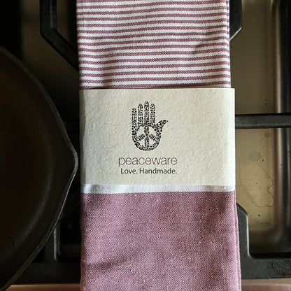 Tea Towel - Cabernet Stripe