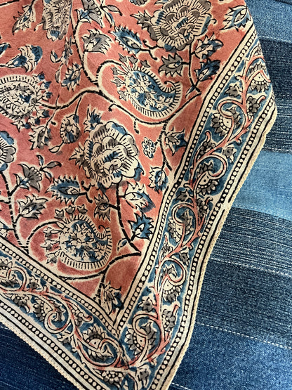 Bandana, Kalamkari Print - Pink Lemonade