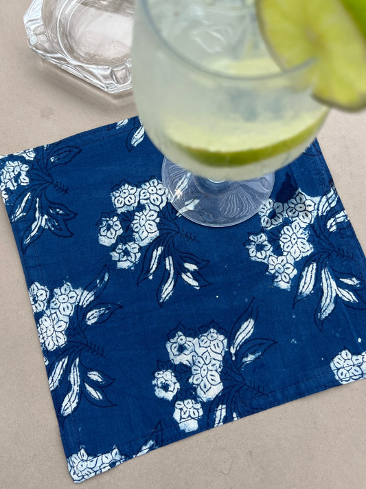 Cocktail Napkins - Midnight Bloom (Set of 4)