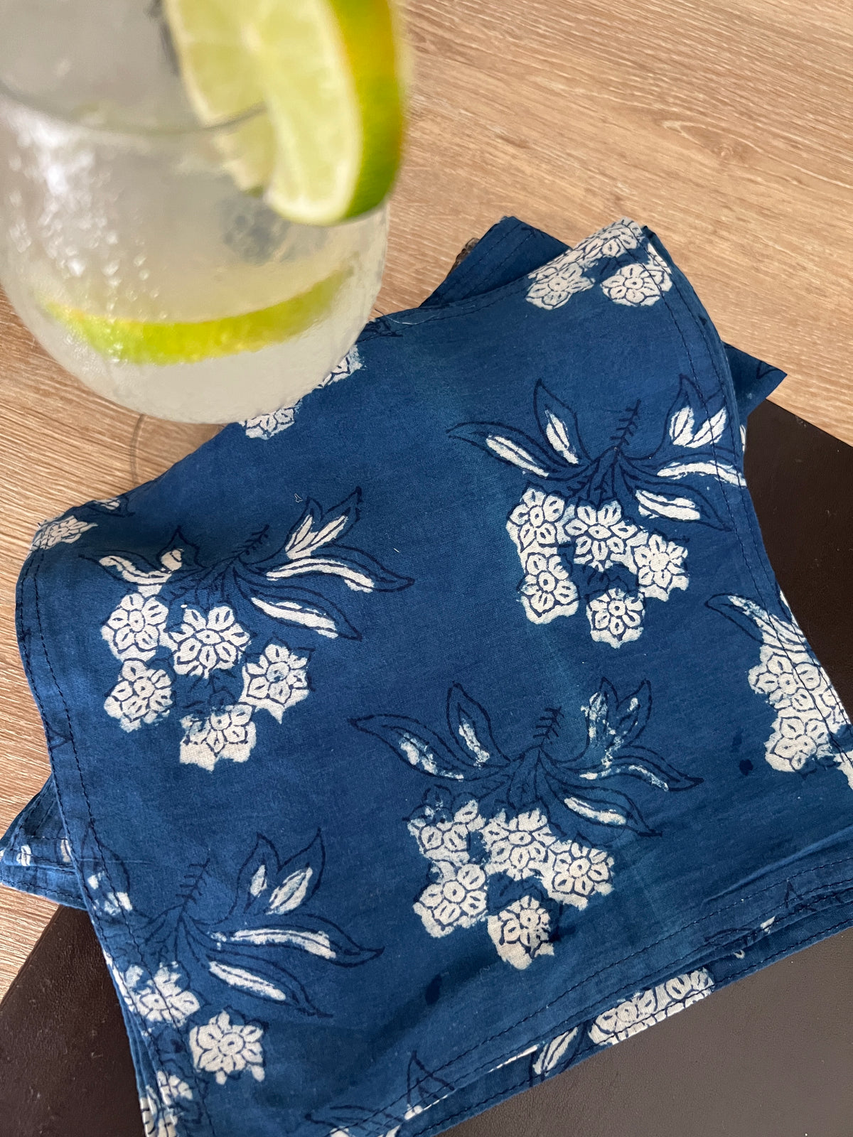 Cocktail Napkins - Midnight Bloom (Set of 4)