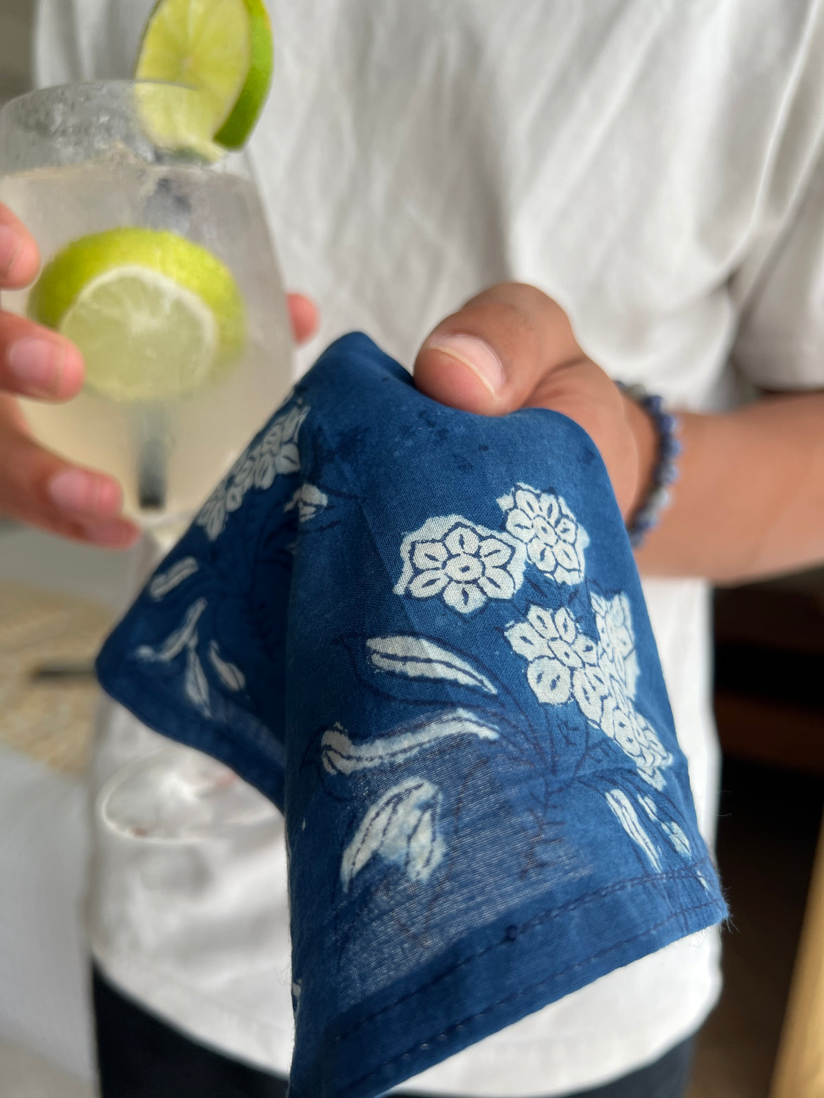 Cocktail Napkins - Midnight Bloom (Set of 4)