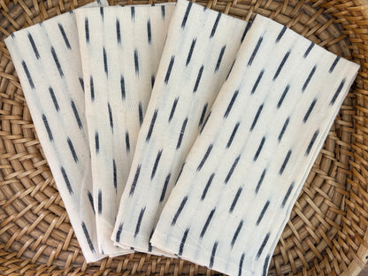 Table Napkins - Block Print - Ikat Dash
