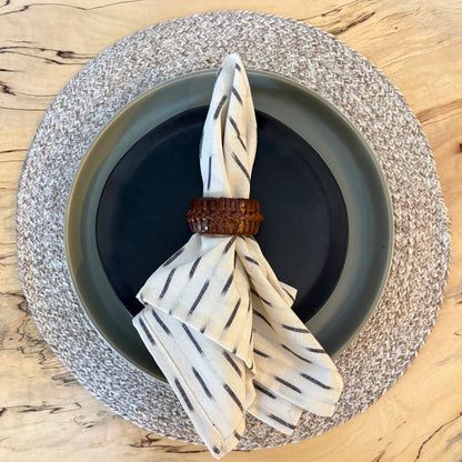 Table Napkins - Block Print - Ikat Dash