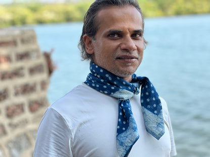 Bandana - Indigo Spangled