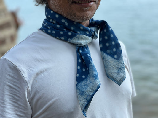 Bandana - Indigo Spangled