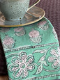 Table Napkins - Dot and Bloom in Mint (Set of 4)