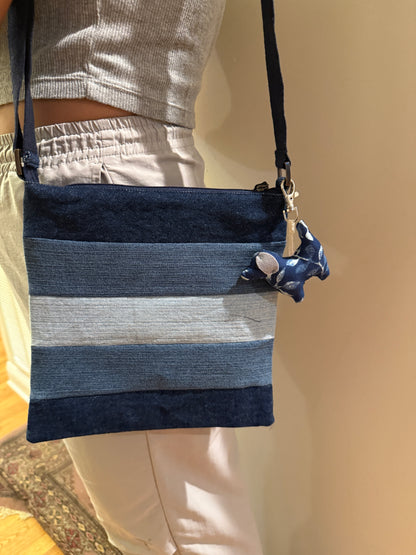 Upcycled Denim Crossbody Bag