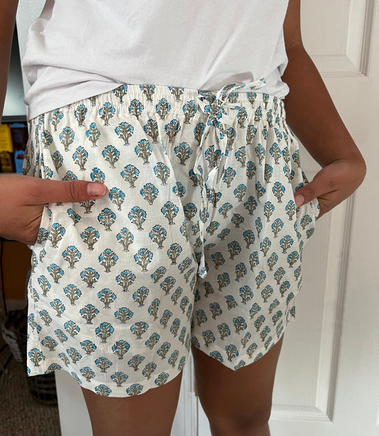 Lounge/Pajama Shorts - Blue Iris