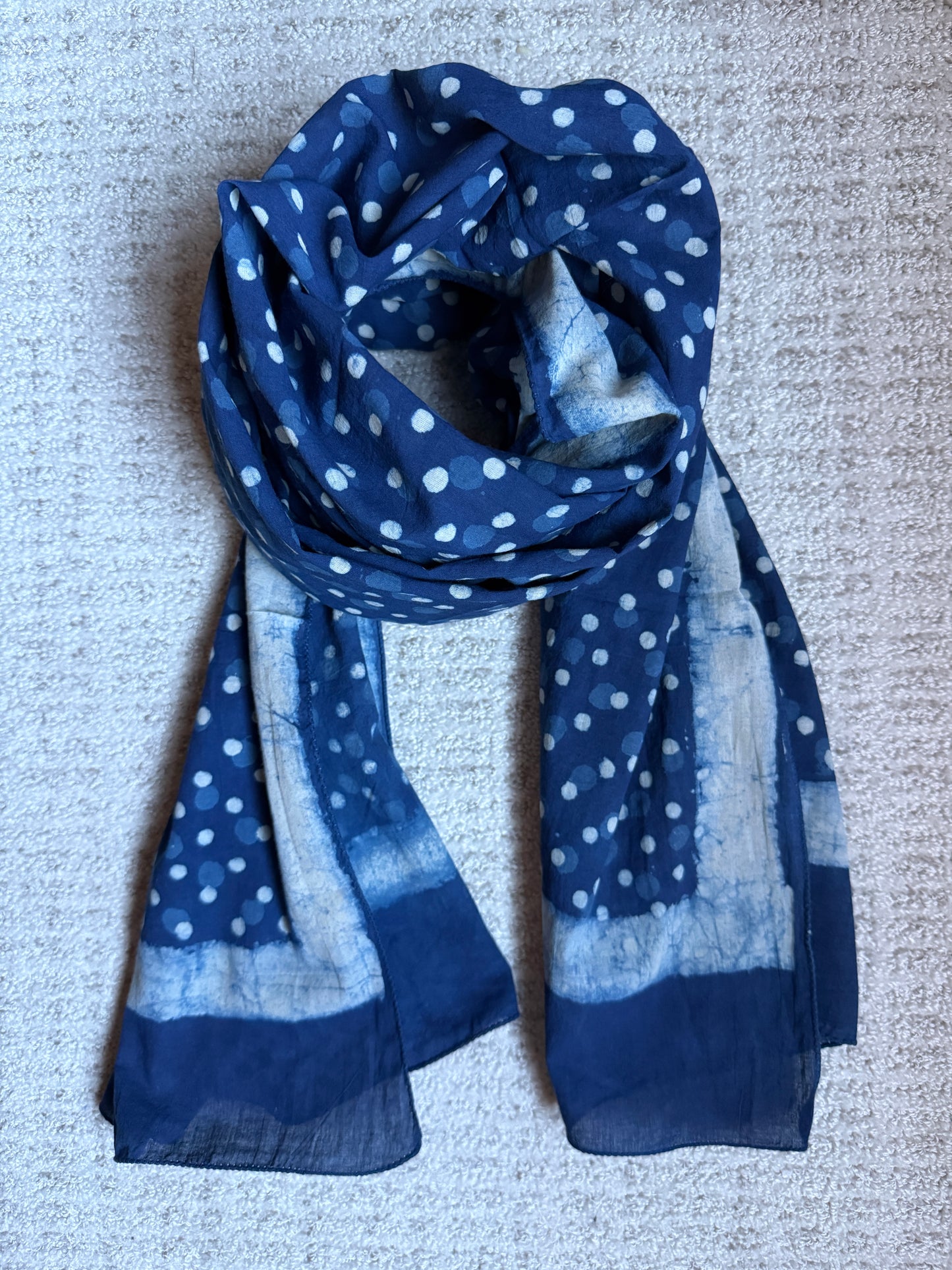 Indigo Scarf - Spot & Dot