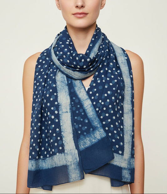 Indigo Scarf - Spot & Dot