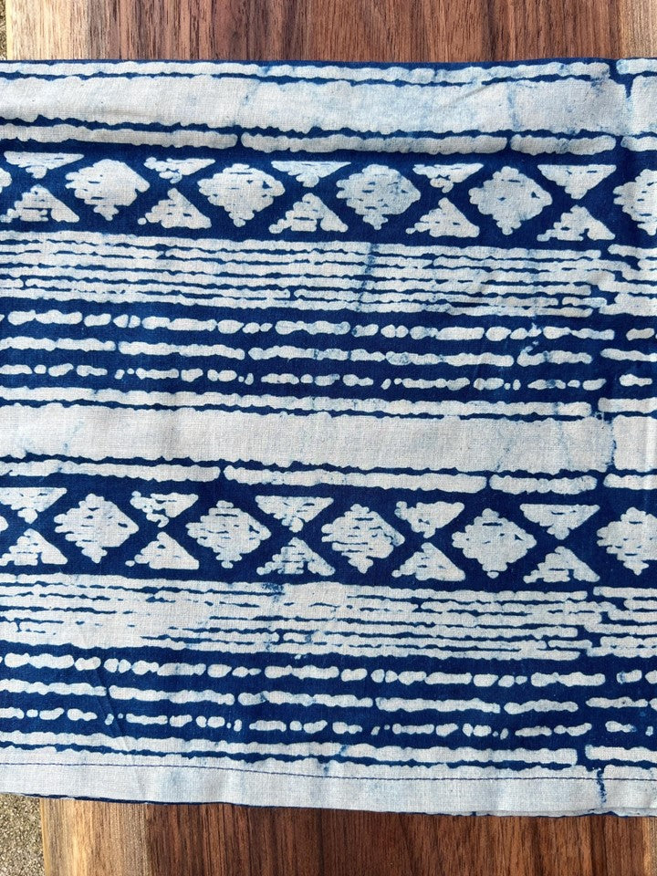 Cotton Table Napkins - Assorted Indigo -Aria (Set of 4)