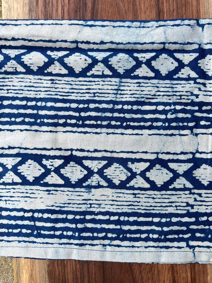 Cotton Table Napkins - Assorted Indigo -Aria (Set of 4)