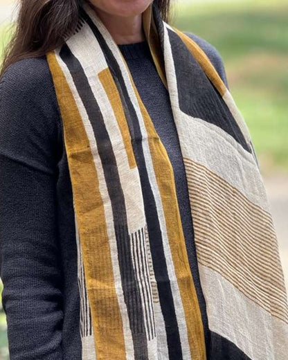 Linen Shawl - Cacio e Pepe