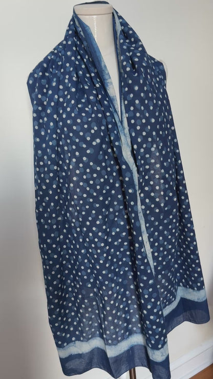Indigo Scarf - Spot & Dot