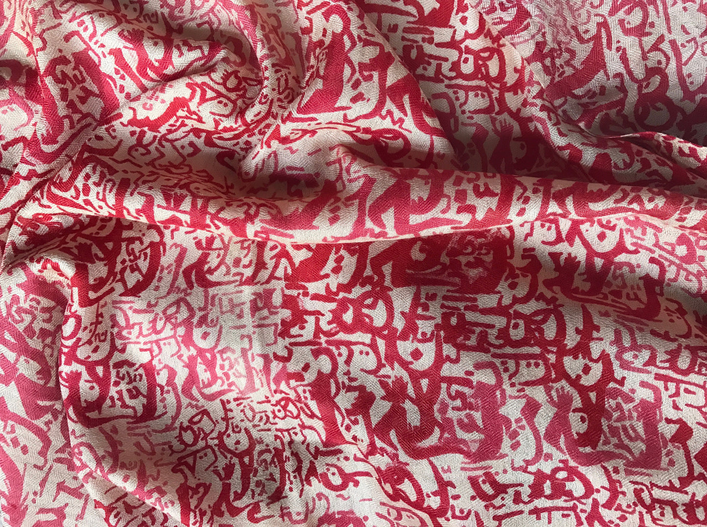 Persian Calligraphy Silk/ Pashmina Stole