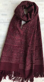 Plum Wool Ajrak Stole